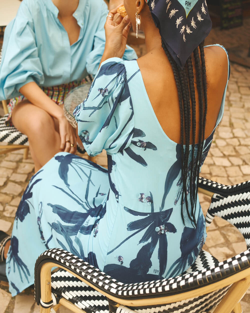 Artisan Blue Sequins Dress
