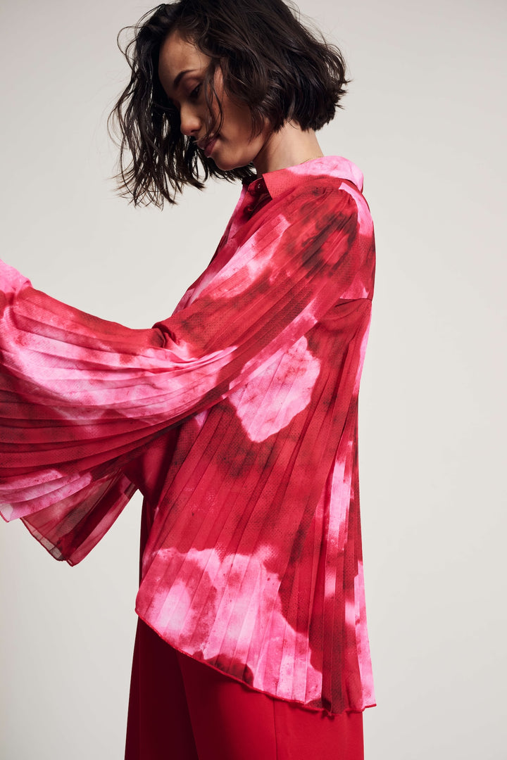 Summer Bliss Red Multi Blouse