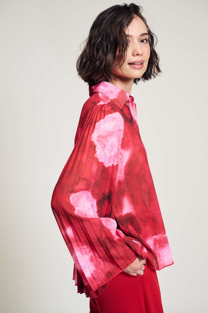 Summer Bliss Red Multi Blouse