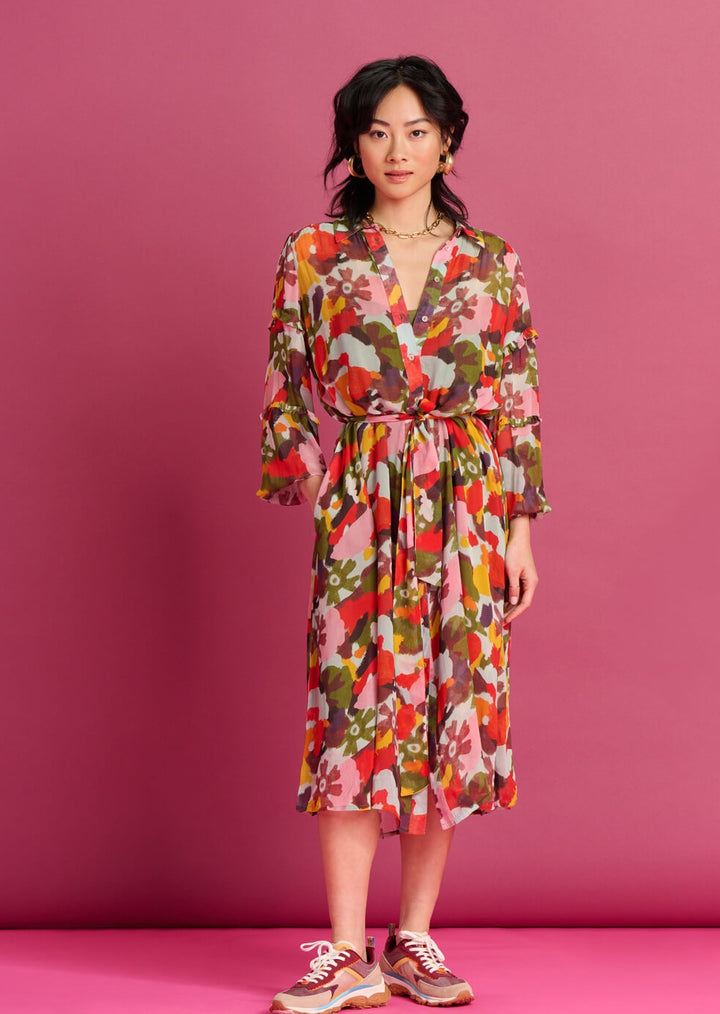 Palette Of Colours Midi Dress