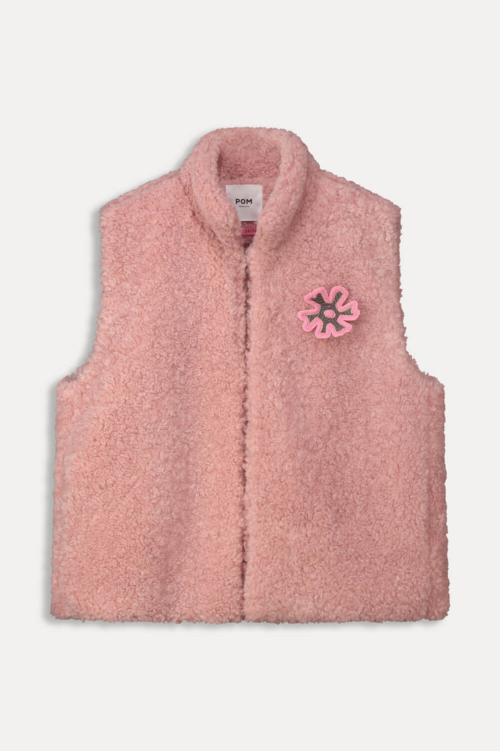 Teddy Gilet - Pink Powder