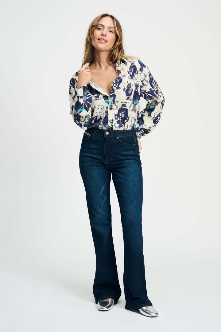 Milly Vase Blouse - Cream
