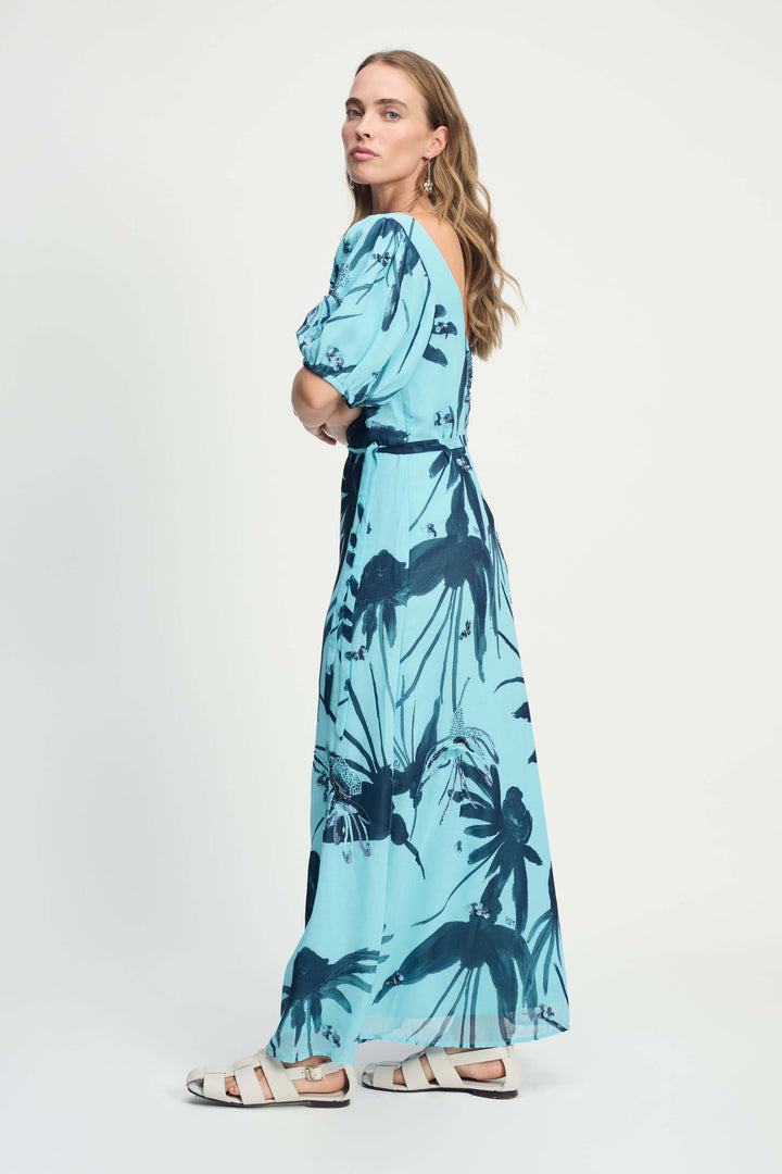 Artisan Blue Sequins Dress