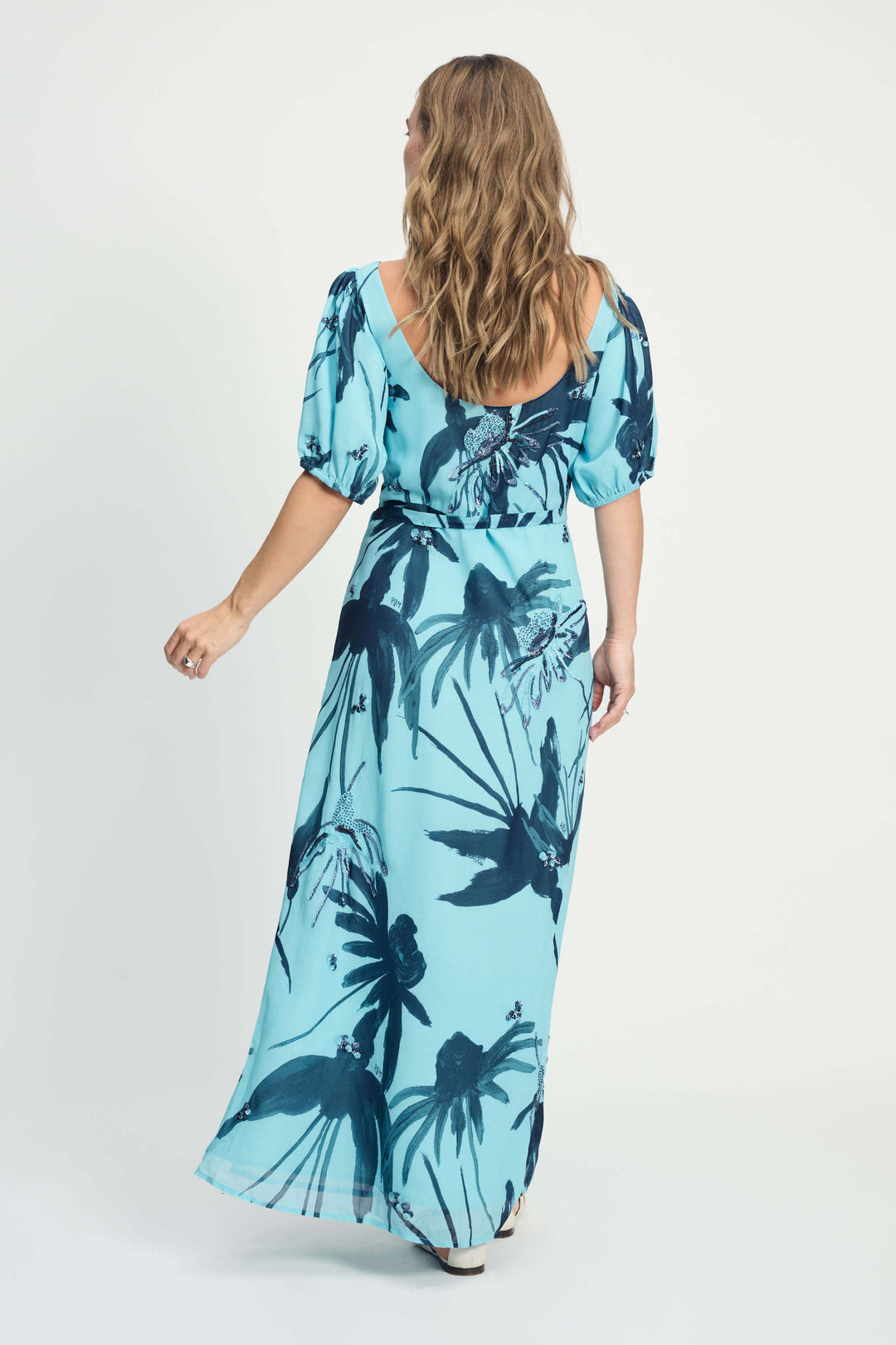 Artisan Blue Sequins Dress