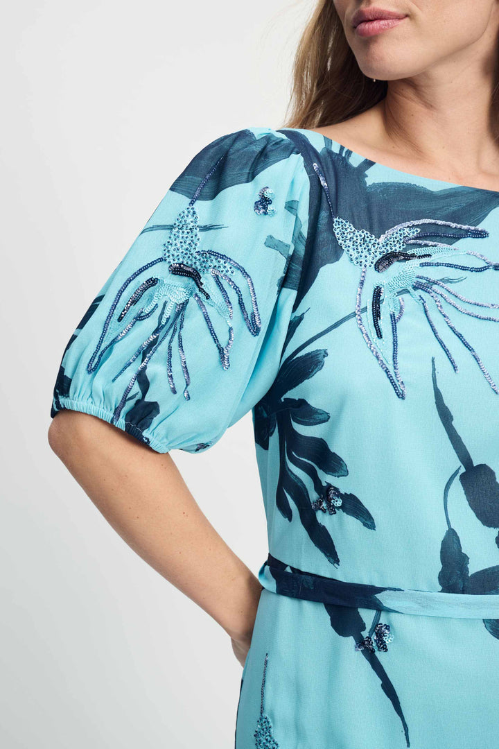 Artisan Blue Sequins Dress