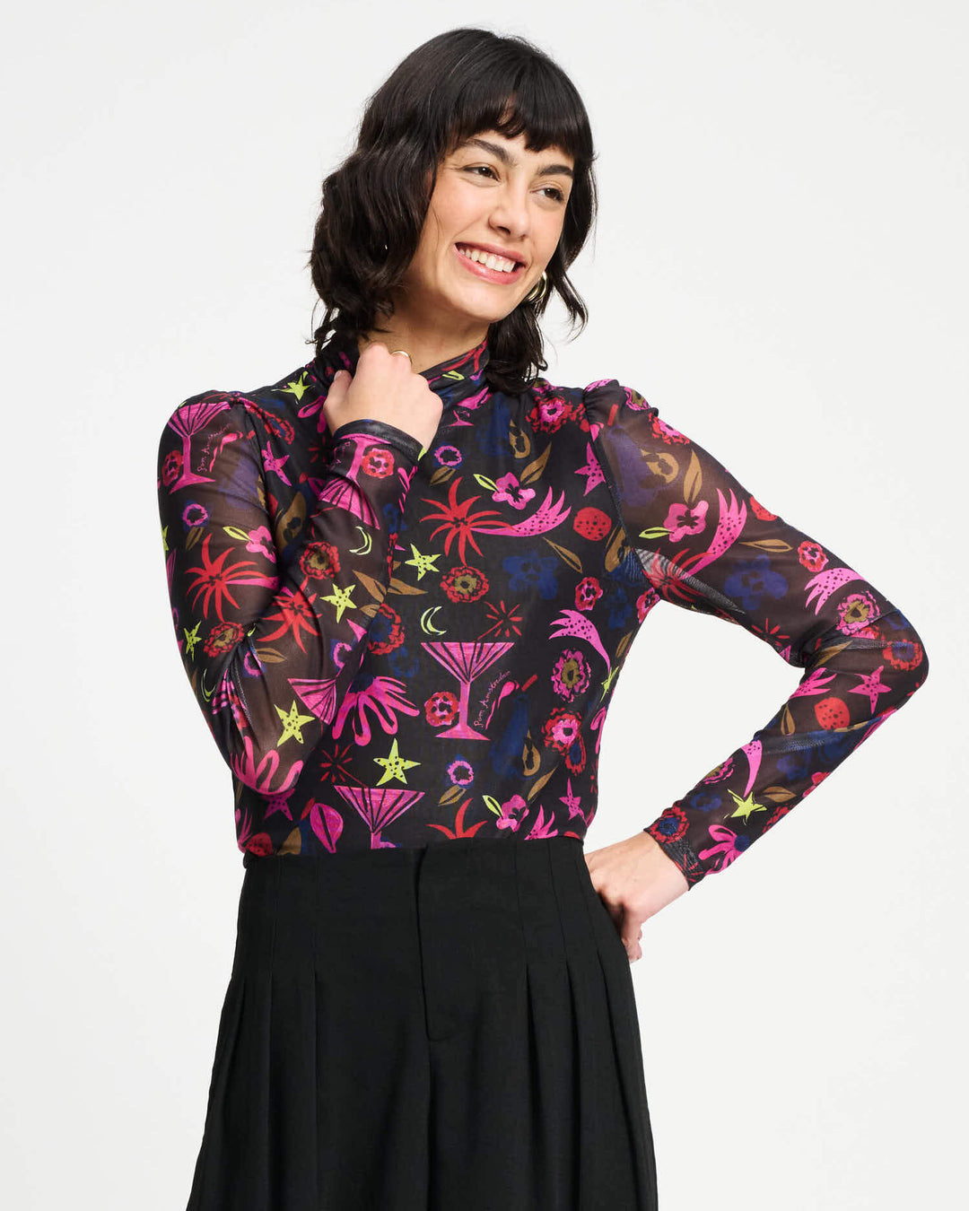 Party Delight Turtleneck Top