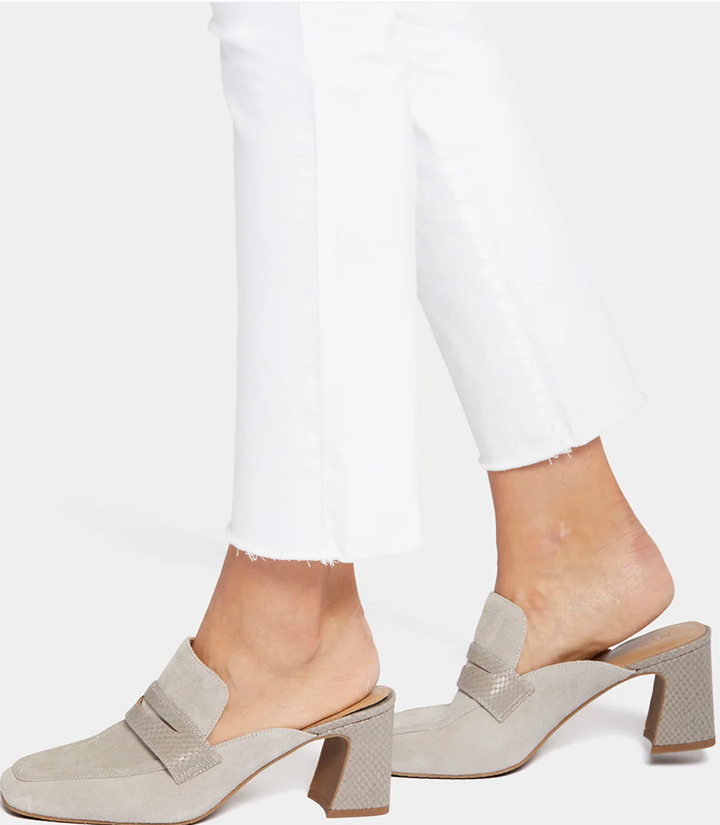 Sheri Slim Ankle Fray Jean -  Optic White