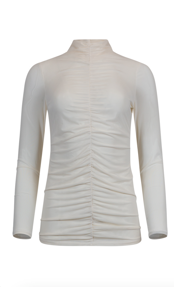 Aston Ruched Top  - Black