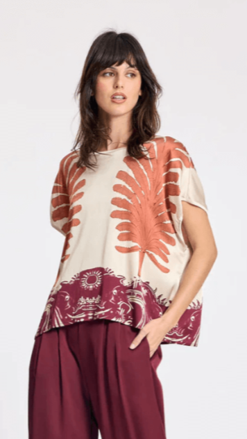 Cara Cream Tie Back Top