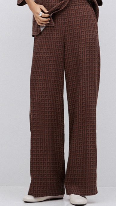 Chocolate Tencel Wide Leg Pant