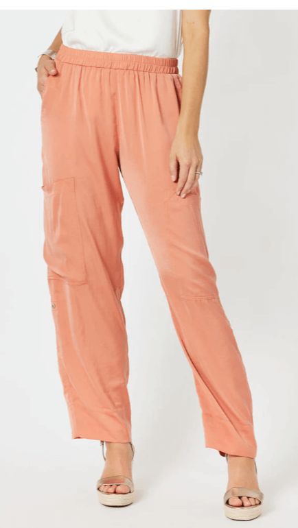 Traveller Luxe Side Button Pant - Sunset