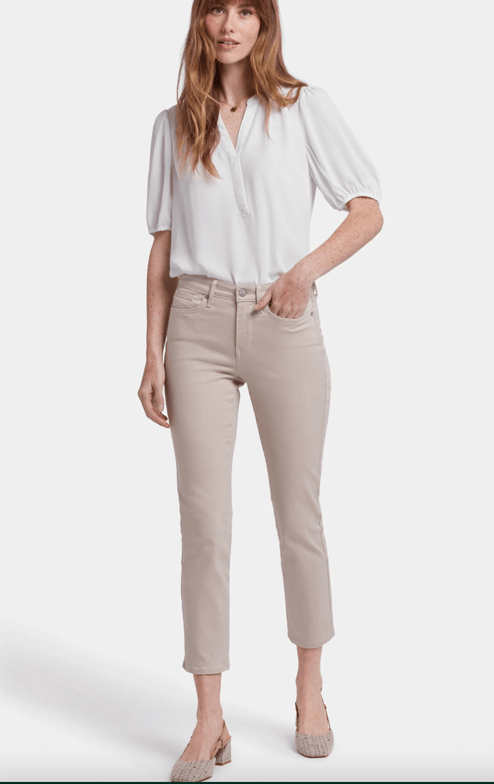 Sheri Slim Ankle Jeans - Feather