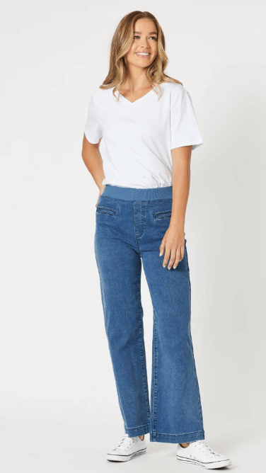 Maddi Wide Leg - Denim