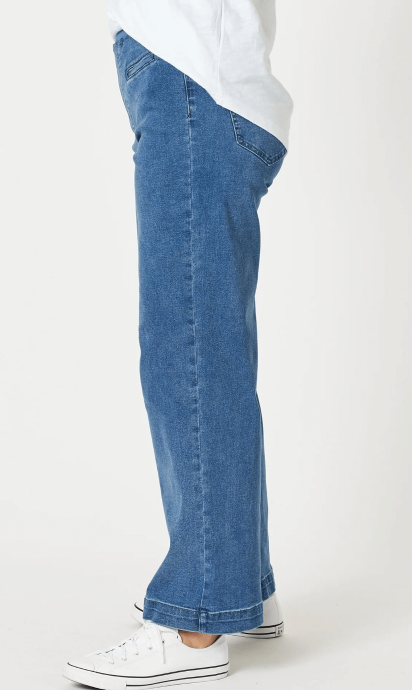 Maddi Wide Leg - Denim