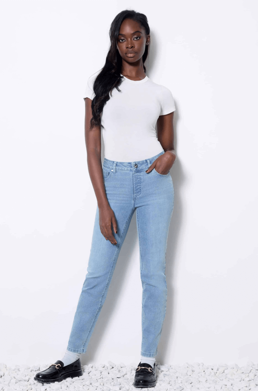 Up Dated Denim - White/Light Denim