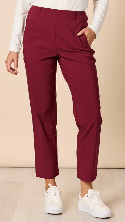 Evie Stretch Pant - Shiraz