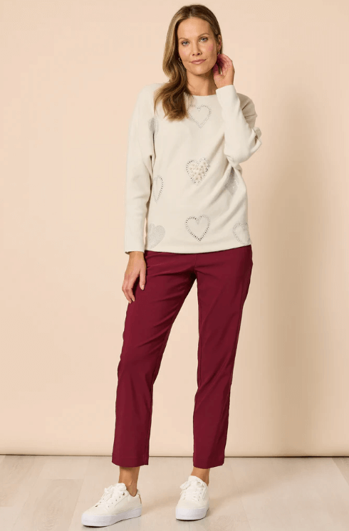 Evie Stretch Pant - Shiraz