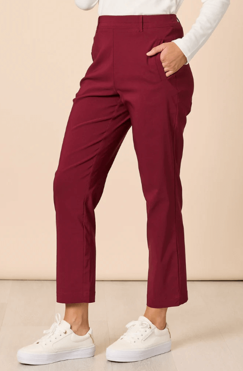 Evie Stretch Pant - Shiraz