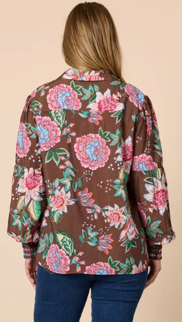 Bouquet Print Shirt