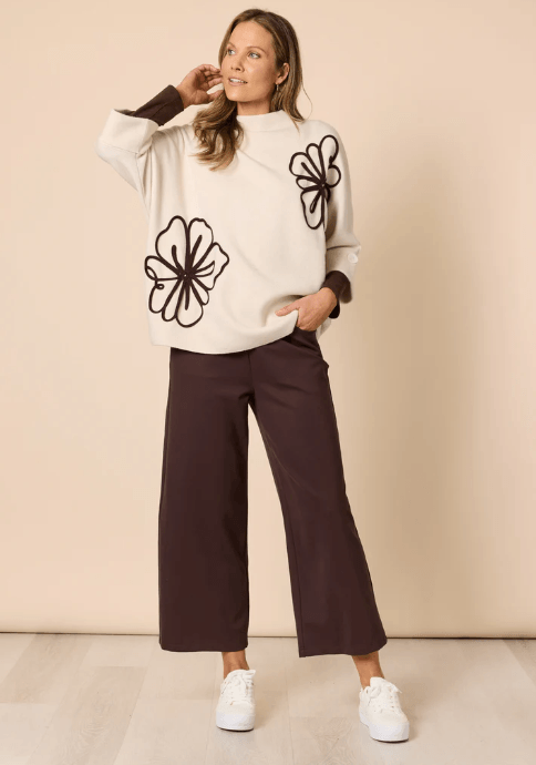 Kimmy Ponti Wide Leg Pant