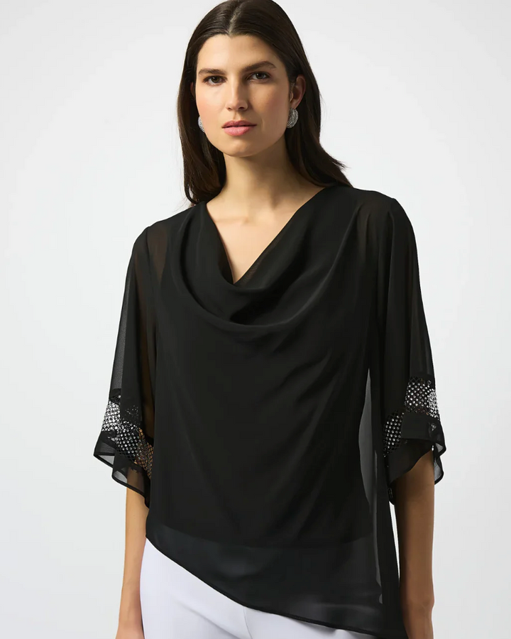 Chiffon Signature Asymmetrical Layered Top 251740