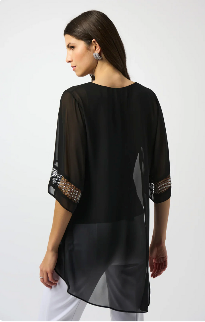 Chiffon Signature Asymmetrical Layered Top 251740