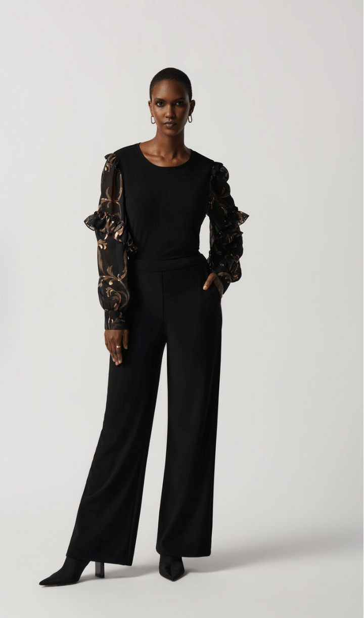 Joseph Ribkoff High Rise Wide Leg Pant 234103