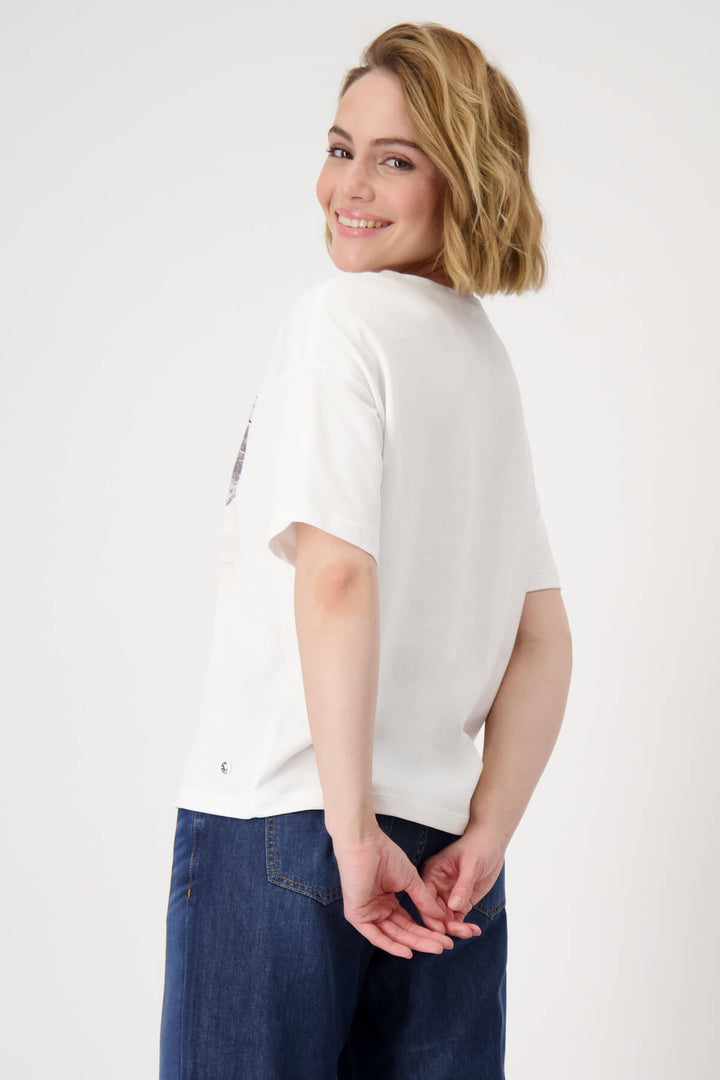 Jeweled Car Tee - White/Red