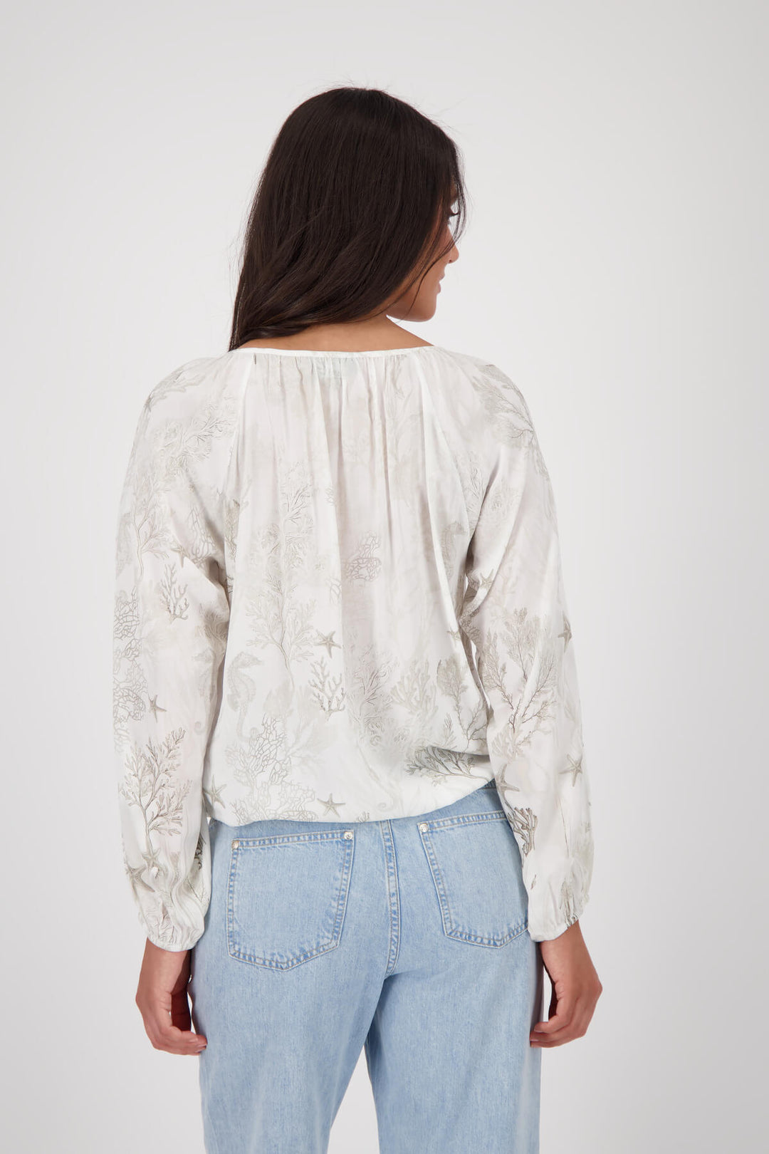 Coral Reef Blouse - Cream