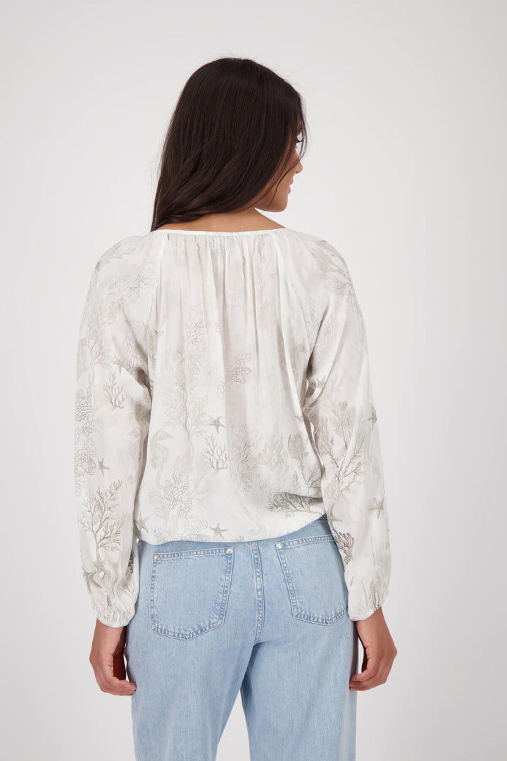 Coral Reef Blouse - Cream