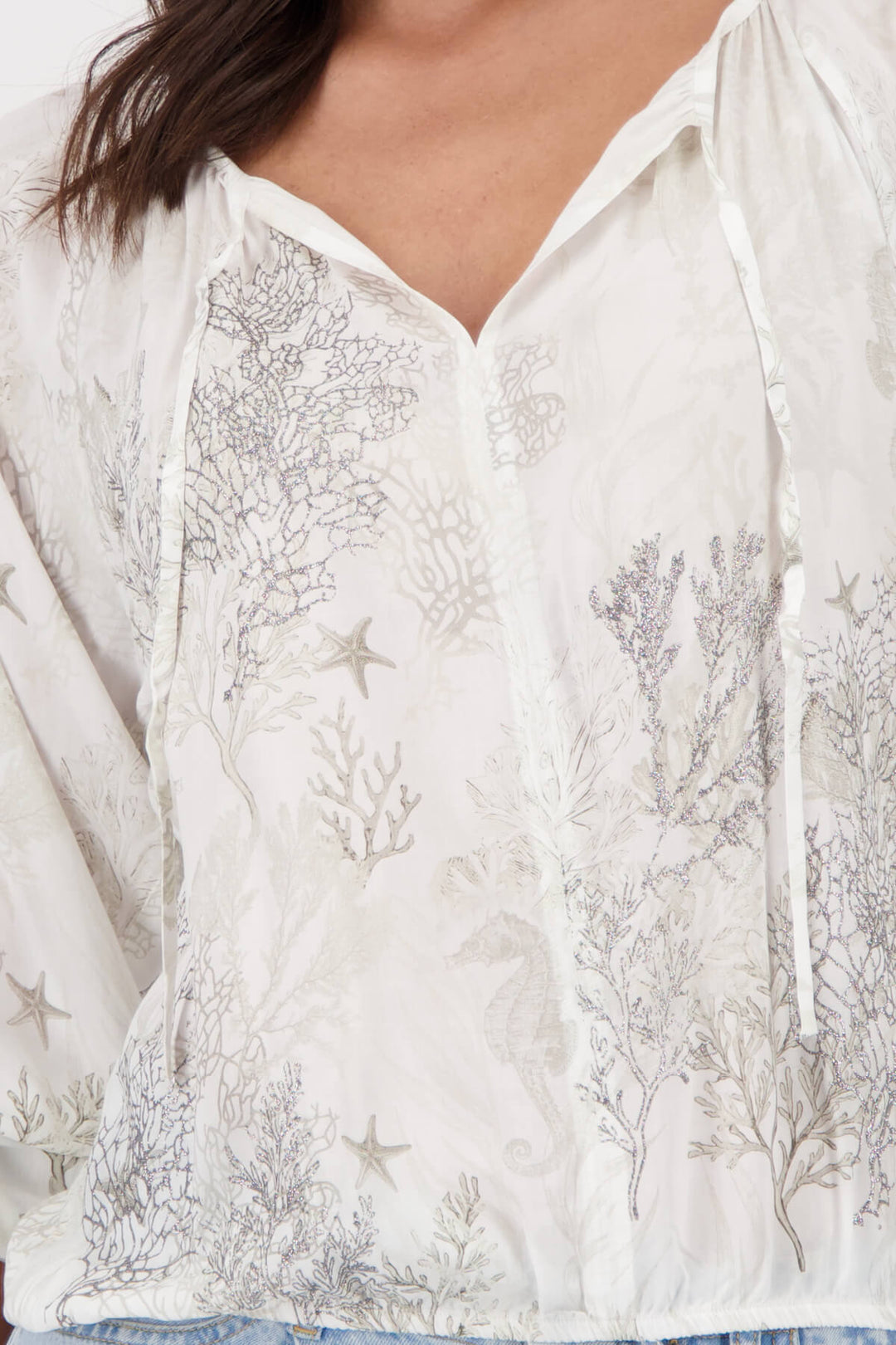 Coral Reef Blouse - Cream