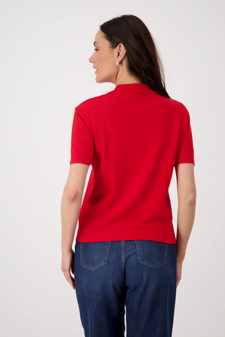 Zip Polo - Red