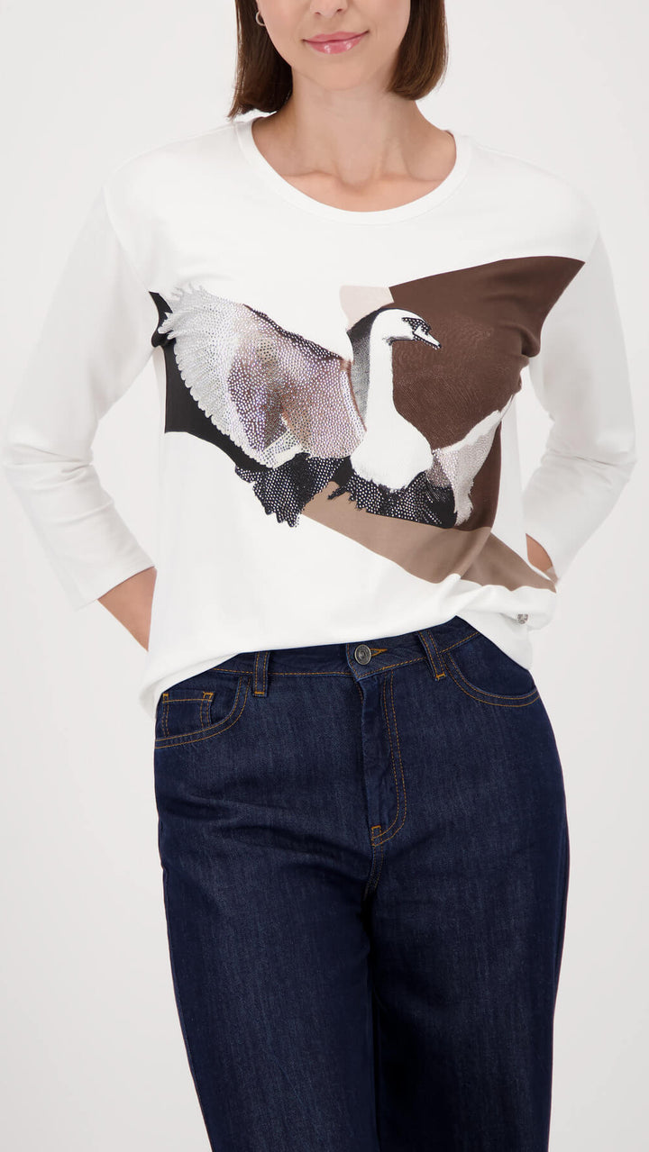 Verona Swan Top - White