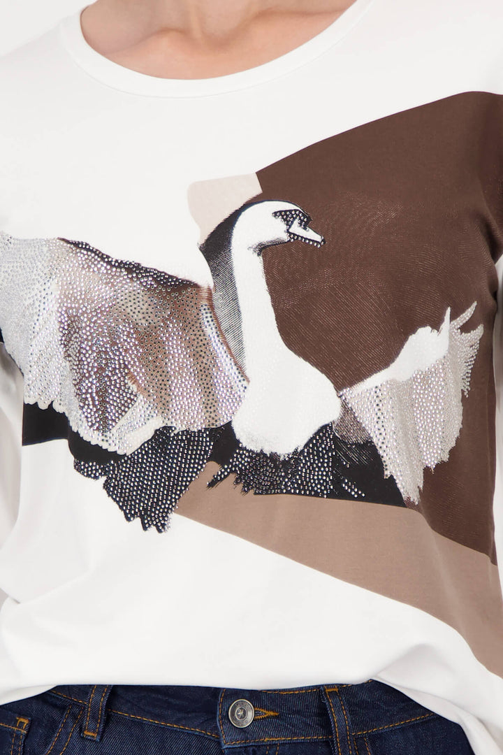 Verona Swan Top - White