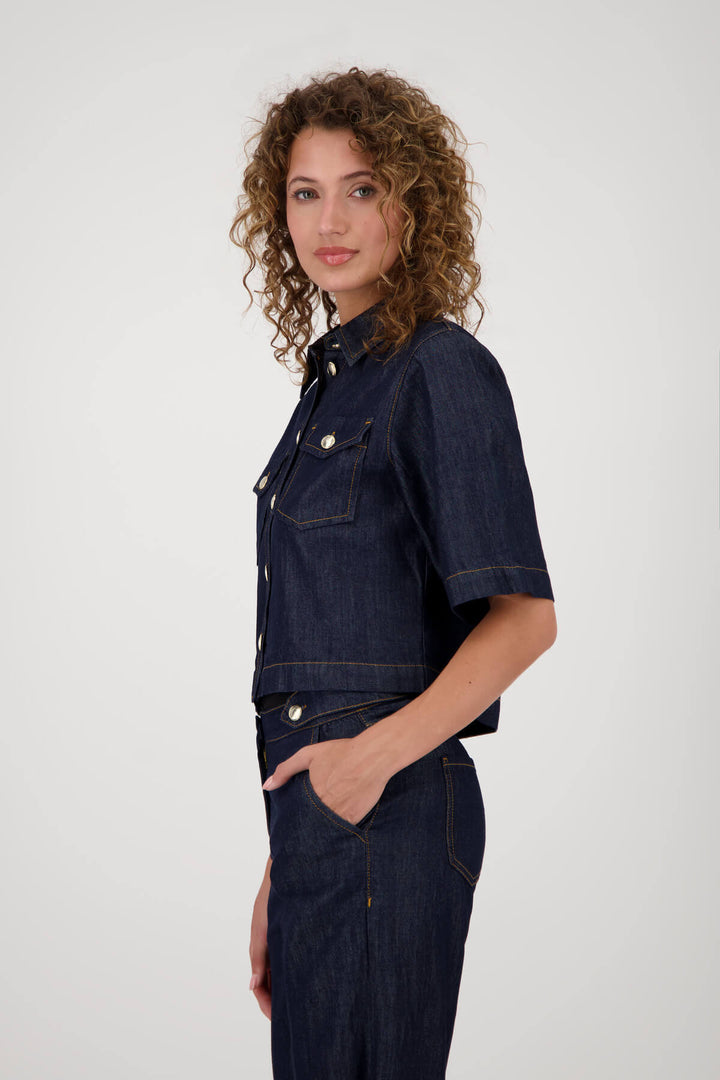 Montana Jean Jacket Shirt - Dark Denim