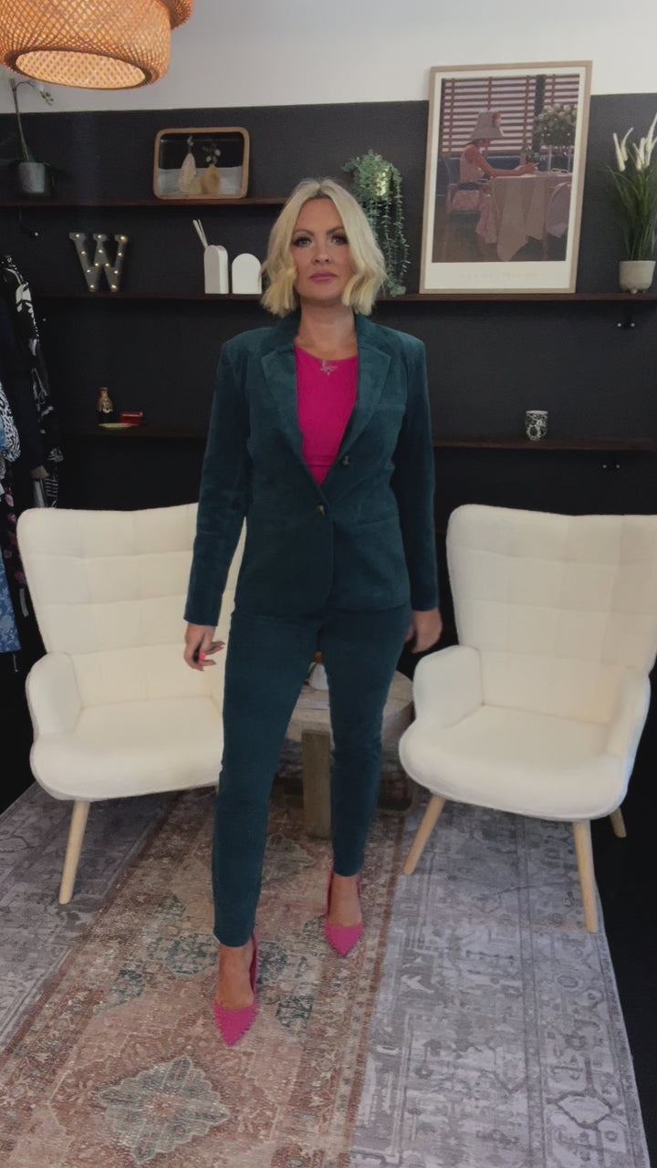 According To Plan Blazer - Malachite