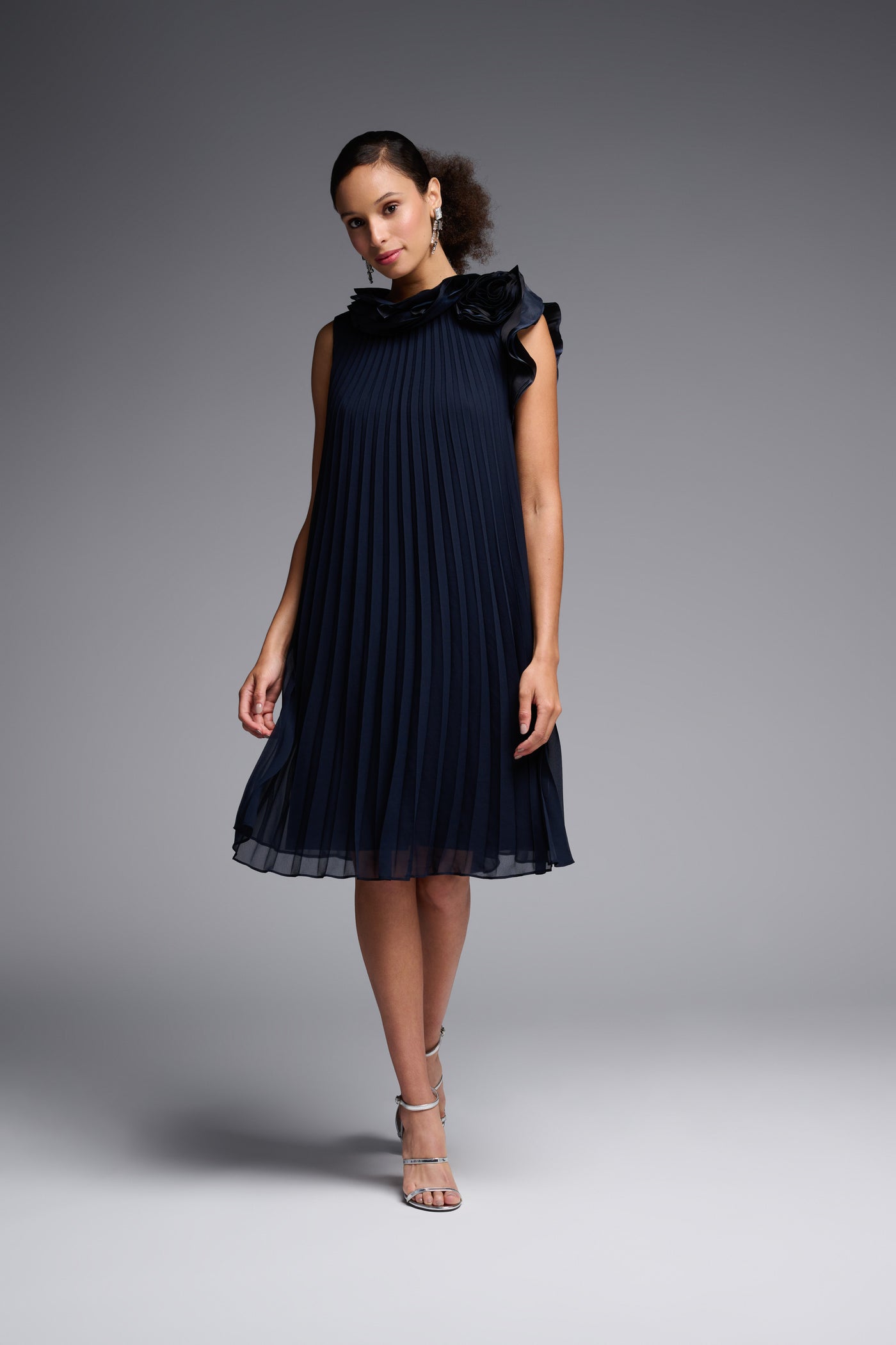 Pleated Dress - Black 223728 Size 6