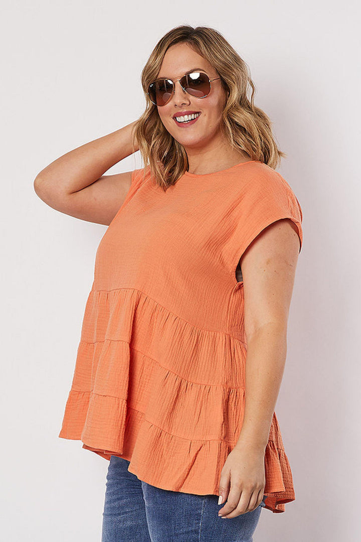 Tiered Top - Orange