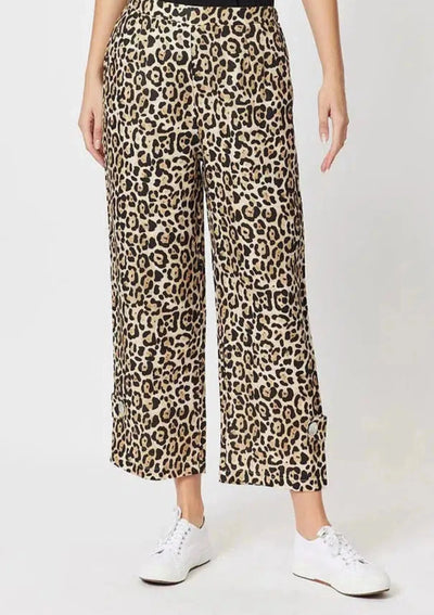 Animal Print Linen Pants