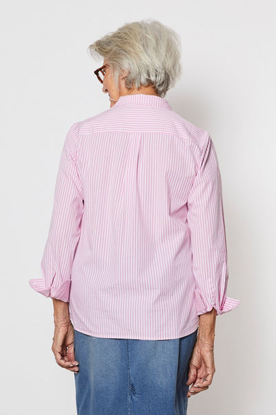 Stripe Cotton Shirt - Petal