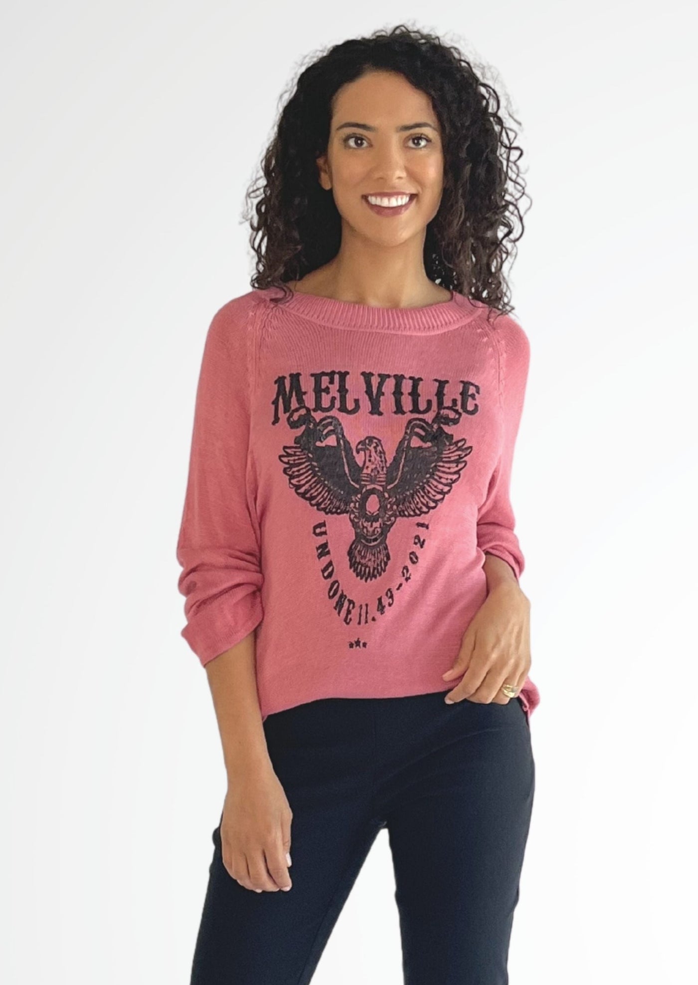 Melville  Sweater- Rose