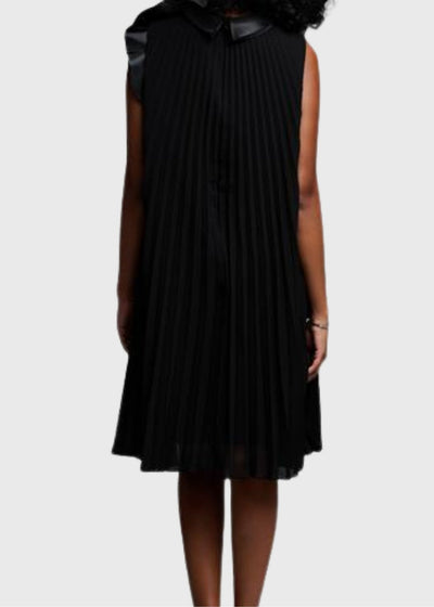 Pleated Dress - Black 223728 Size 6